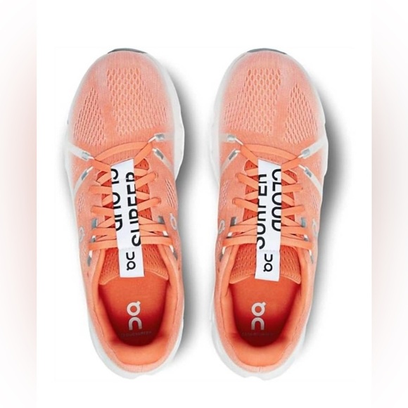 On Cloudsurfer Running Shoes Women’s 10.5 Orange White Lightweight Trainers - Picture 3 of 9